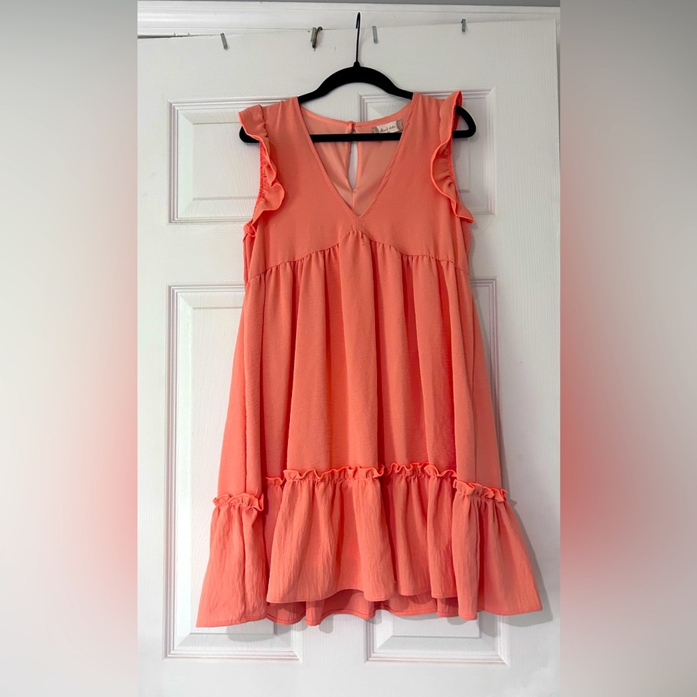 PEACH ALTAR’D STATE SUMMER DRESS